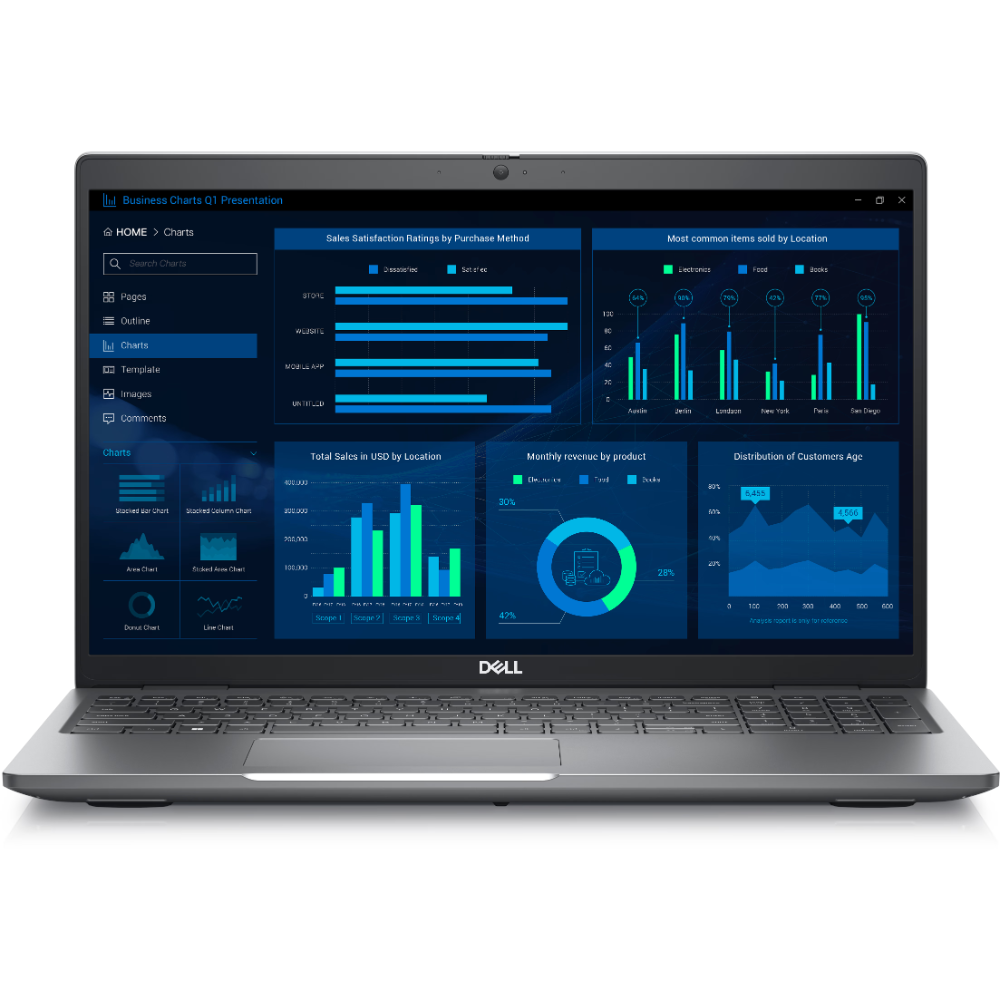 Dell Precision 3581 front view